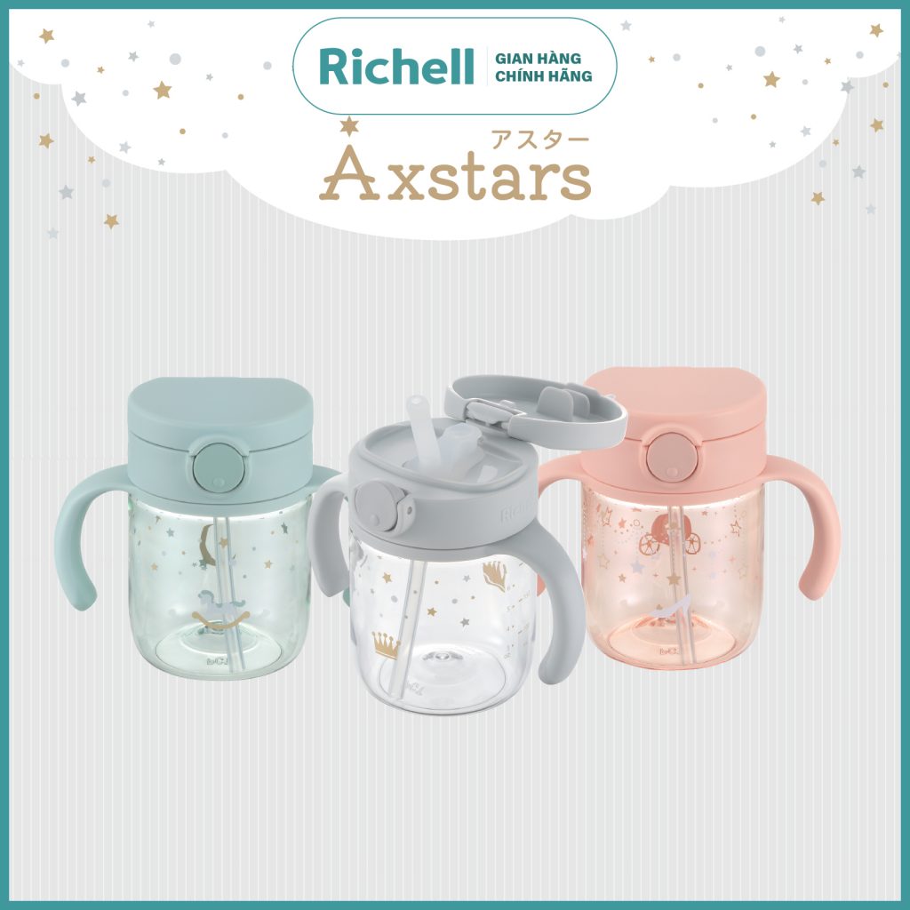 Bình ống hút 200ml AXSTARS Richell