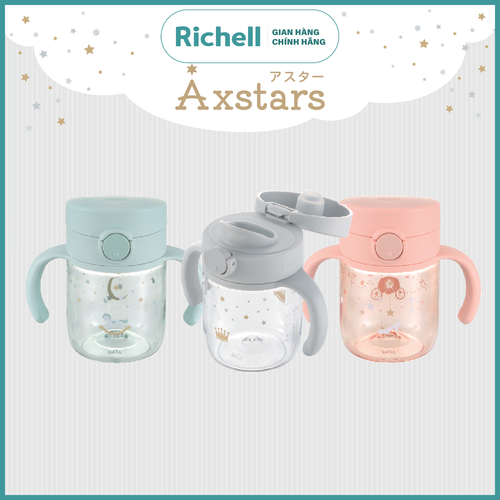 Bình Uống Trực Tiếp 450ML AXSTARS RICHELL