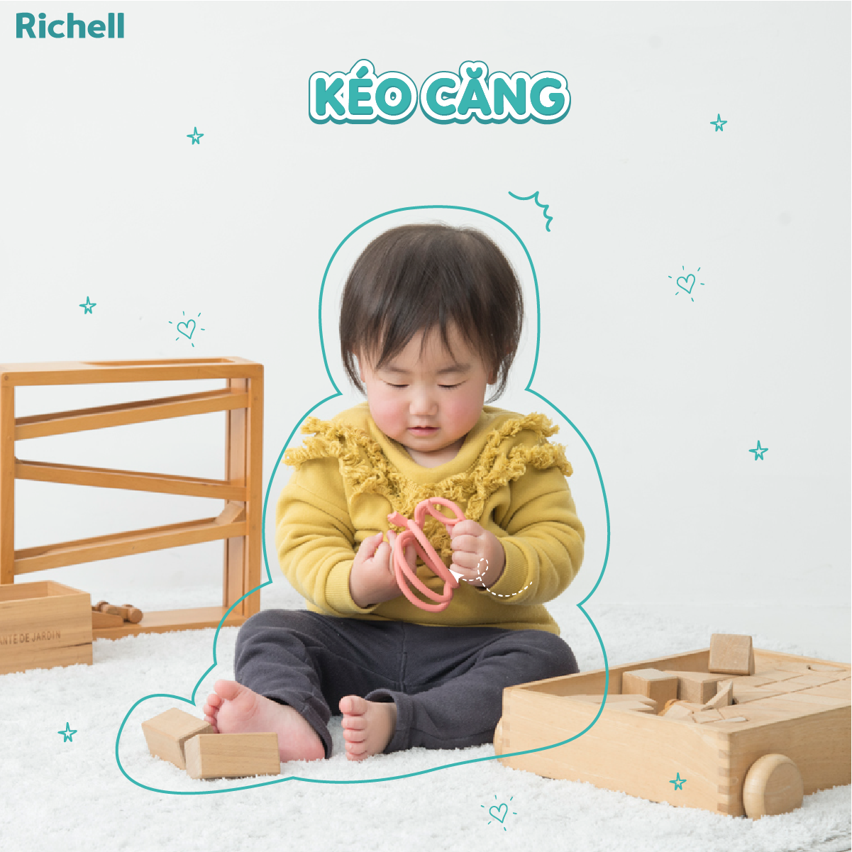 Gặm nướu silicone 3D Richell